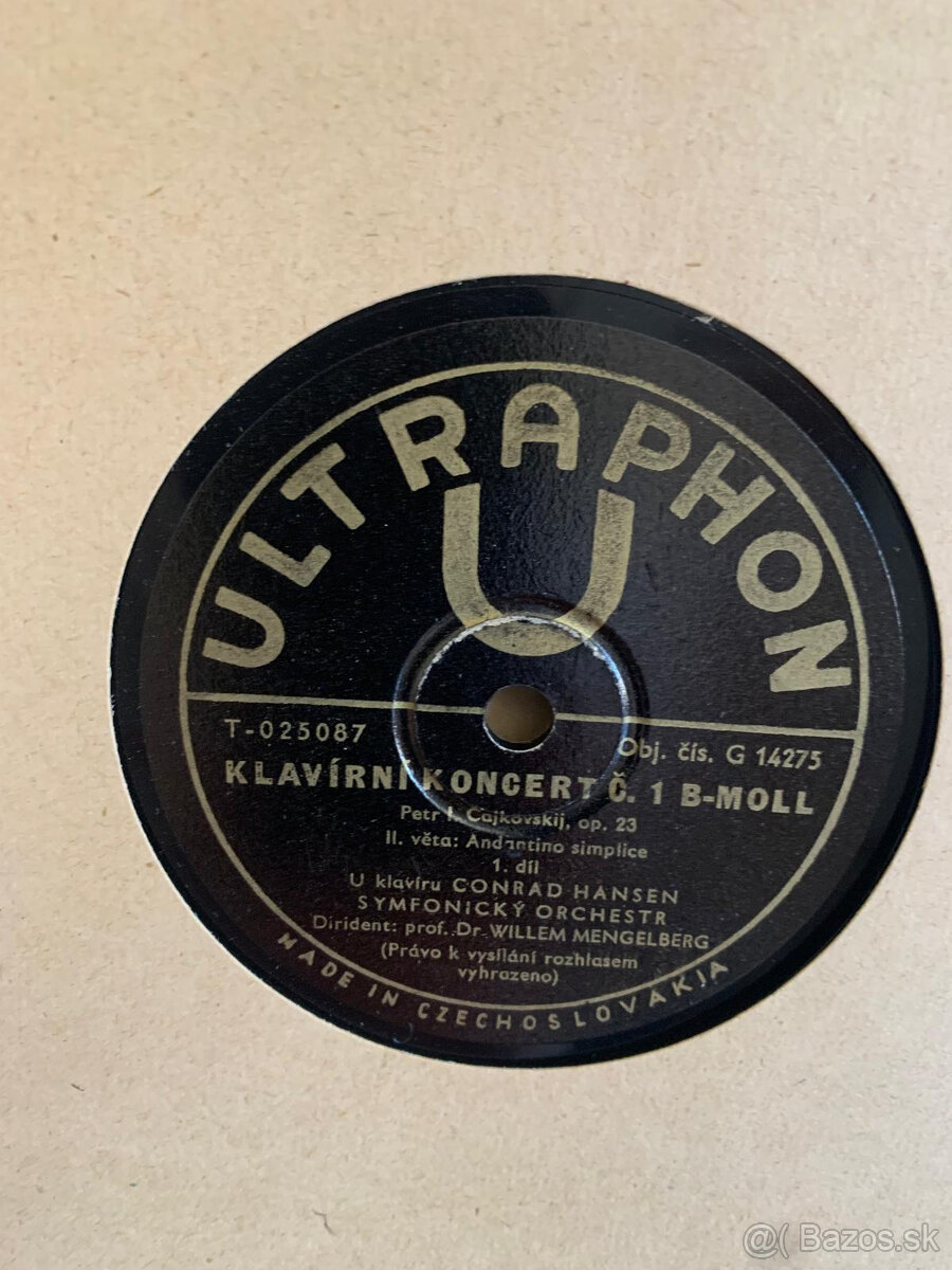 Starožitný gramofón + platne - 7