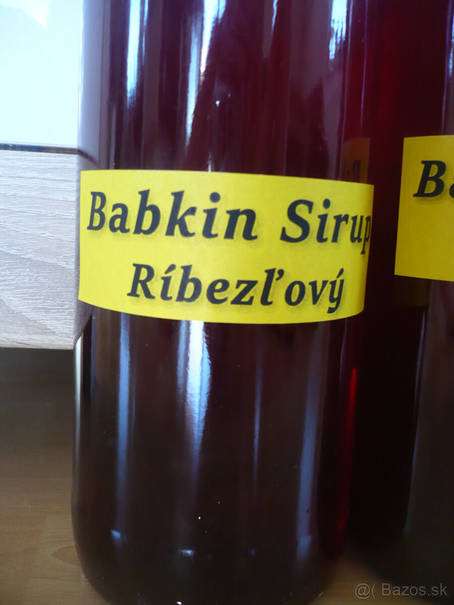 Predám Babkin sirup ríbezľový a aróniový - 7