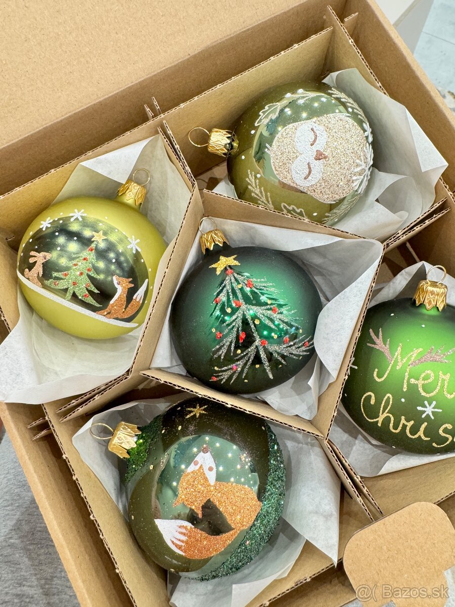 Sklenene vianocne ozdoby, rozne vid foto - 7