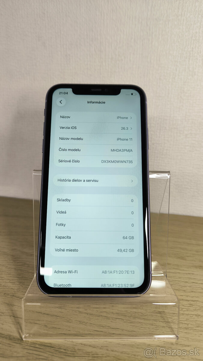 Apple iPhone 11 64GB - 100% batéria - 7
