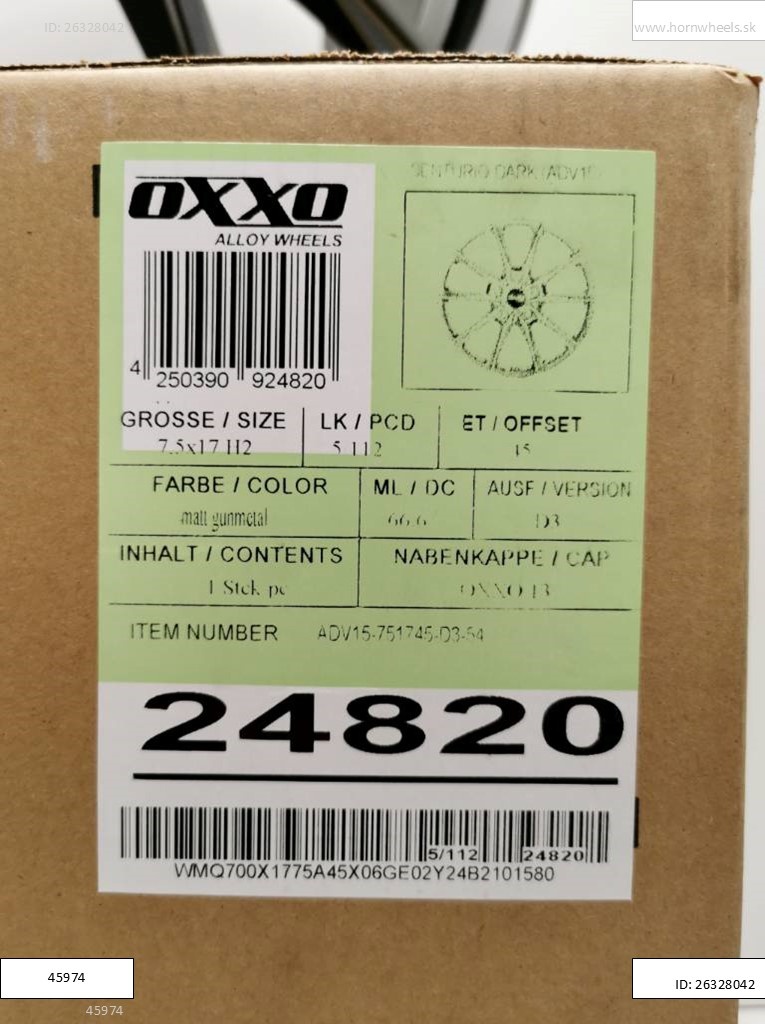 Škoda Octavia, Superb,Yeti,Karoq 7,5x17 ET45 5x112 1245 - 7