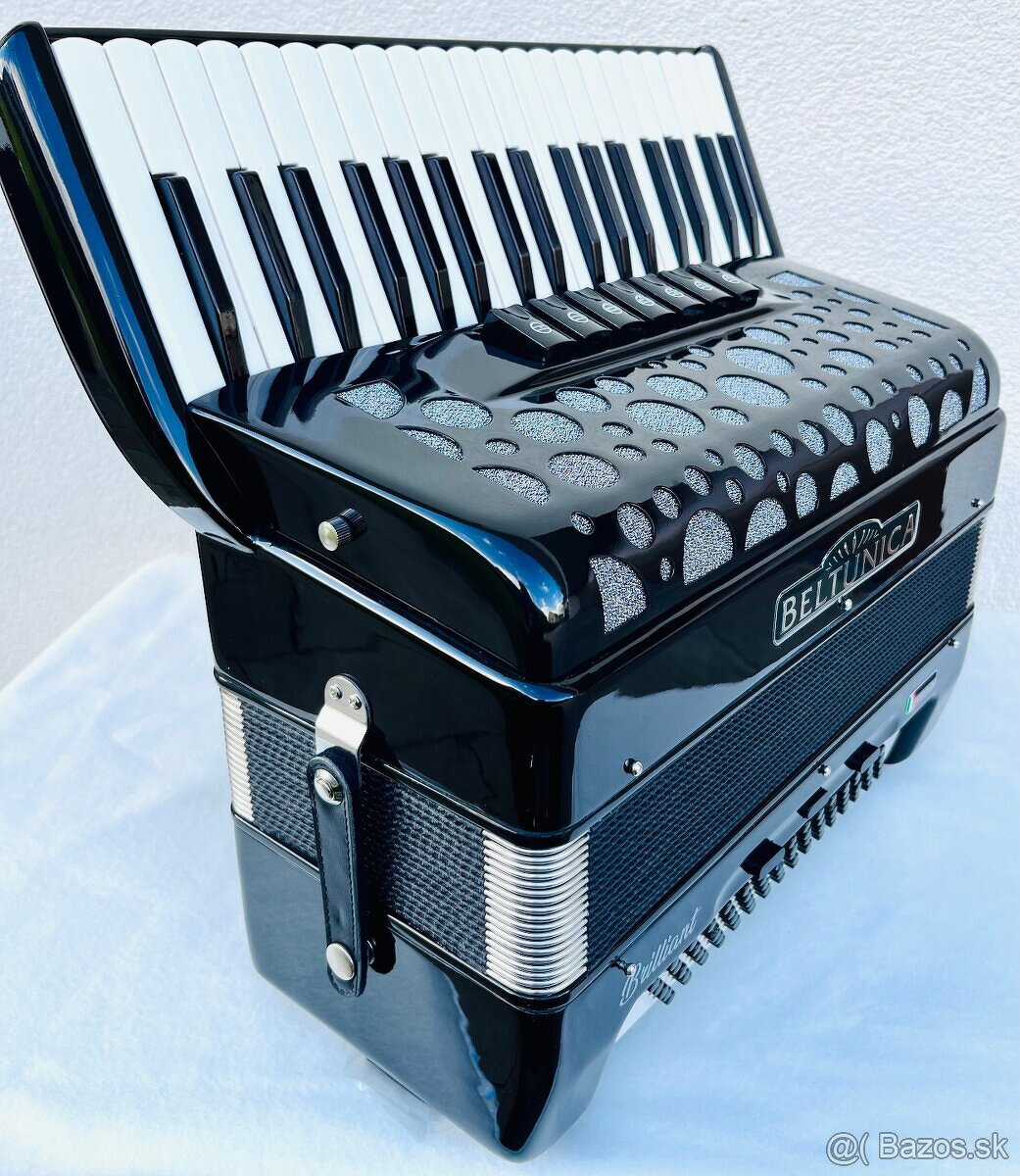 NOVÝ akordeón BELTUNICA BRILLIANT 80 basový- - SILENT KEYS k - 7