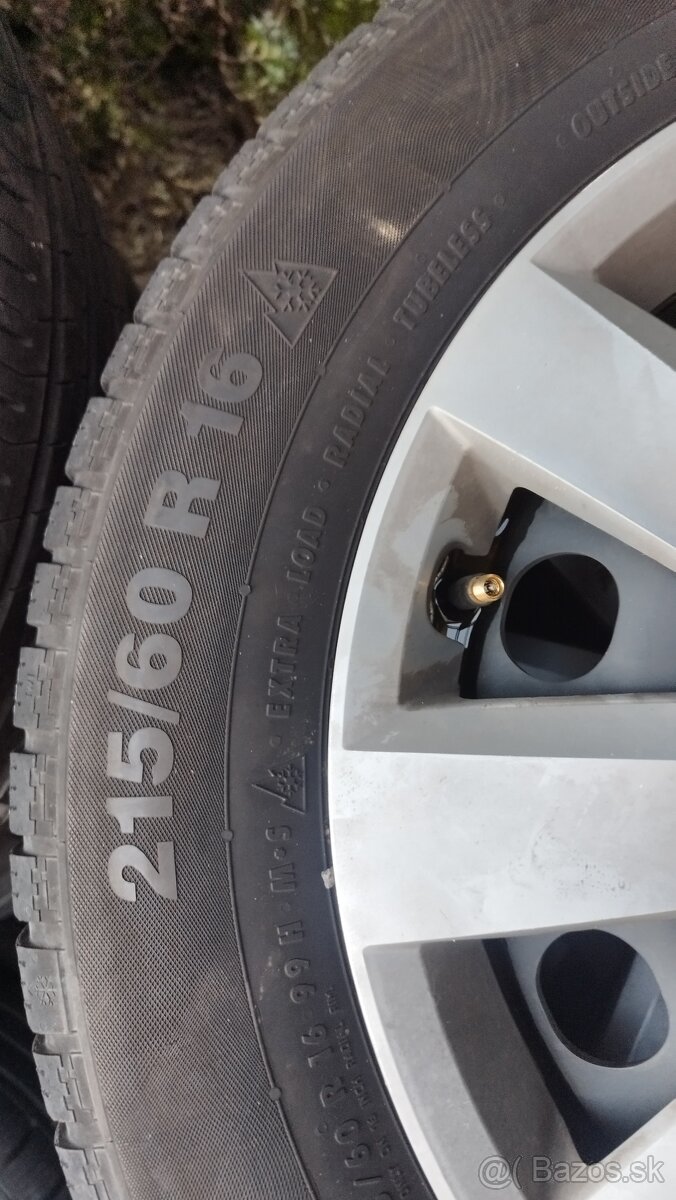 215/60/R16 ,, 5x112. ako nové ❗ zimné - 7