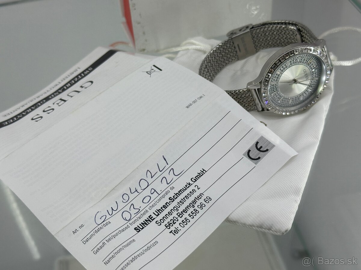 NOVÉ dámske hodinky GUESS s kamienkami - 7