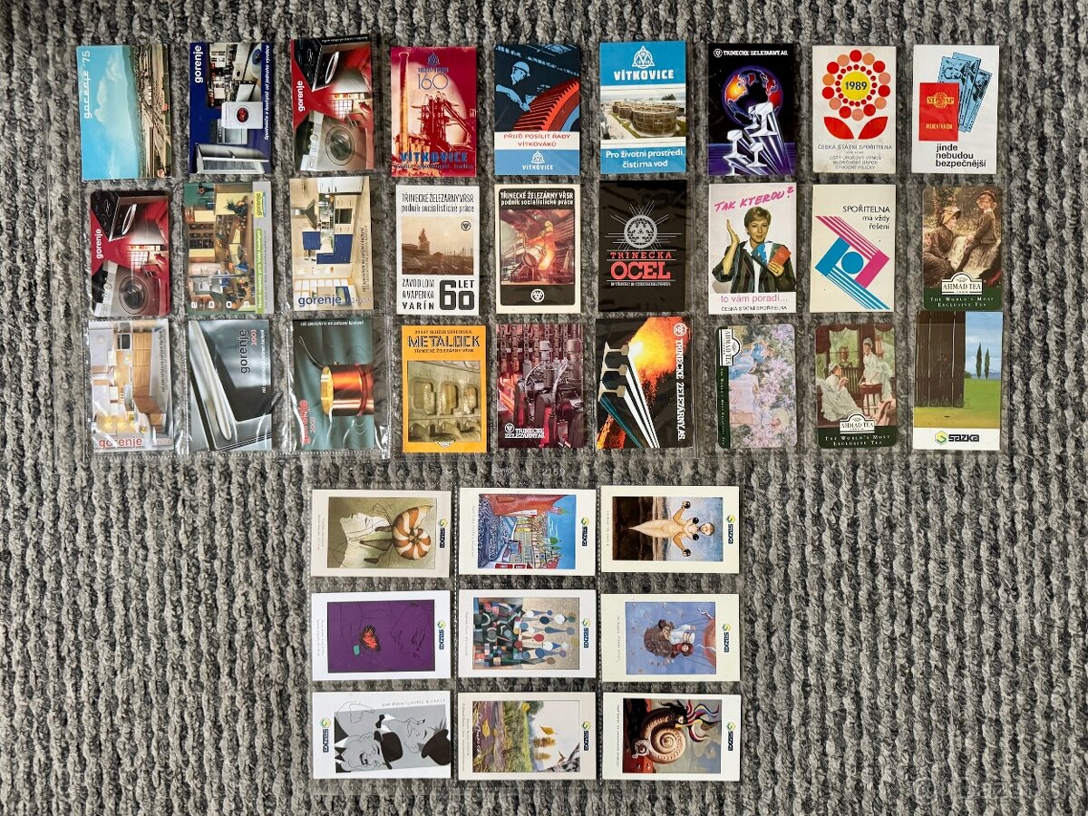 Vreckové kalendáriky podniky a obchody - série 167ks - 7