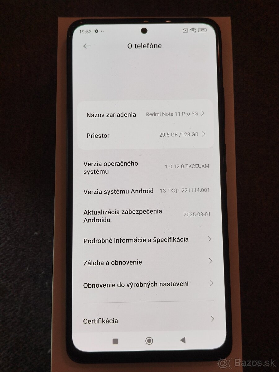 Predám Xiaomi Redmi Note 11 Pro 5G (6/128GB) – Graphite Gray - 7
