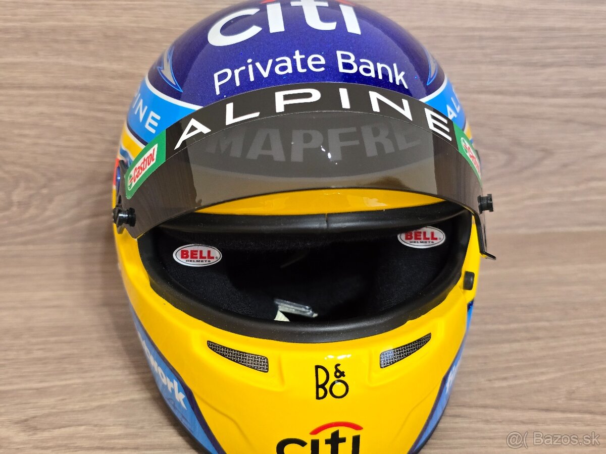 Fernando Alonso 2021 Mini Prilba 1:2 Bell - 7