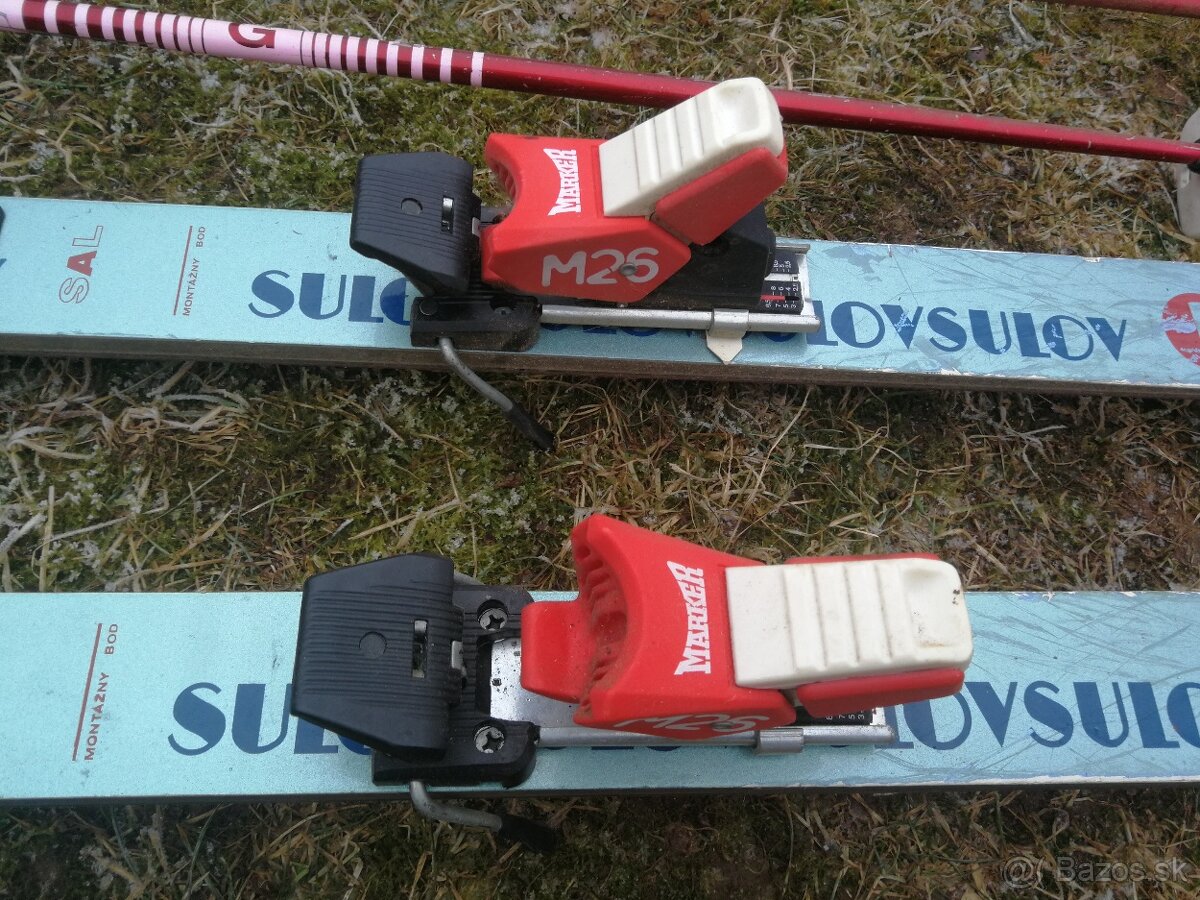 Staré drevené lyže Sulov - 7