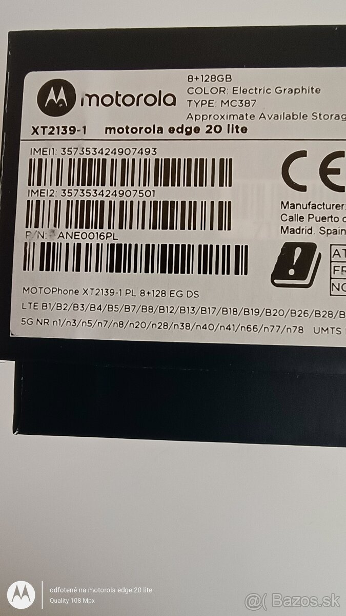 Motorola edge 20 lite 5G - 7