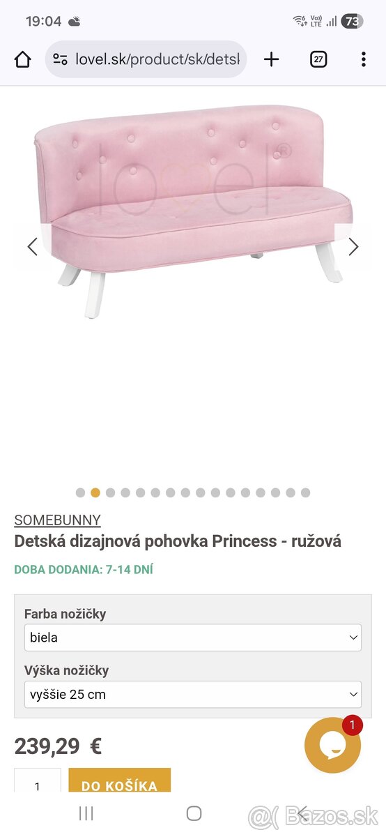Detska dizajnova pohovka Lovel - 7