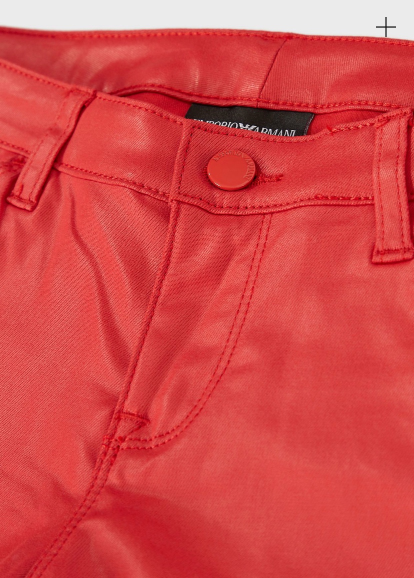 Armani červené 27 rifle ako kožené - 7