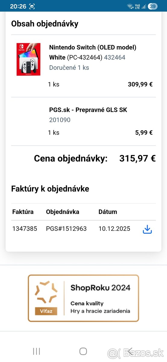 Predám hernú konzolu NINTENDO SWITCH – OLED MODEL - 7