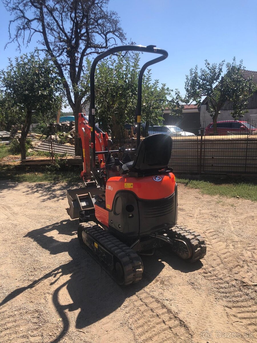 KUBOTA U10 bagr bez přesahu zádě - 7