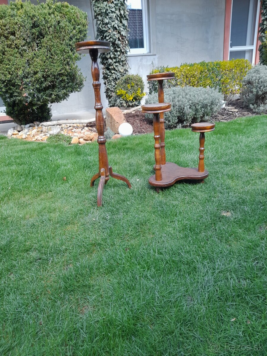 Predam pojazdny barovy stolik + rohovu policku - 7