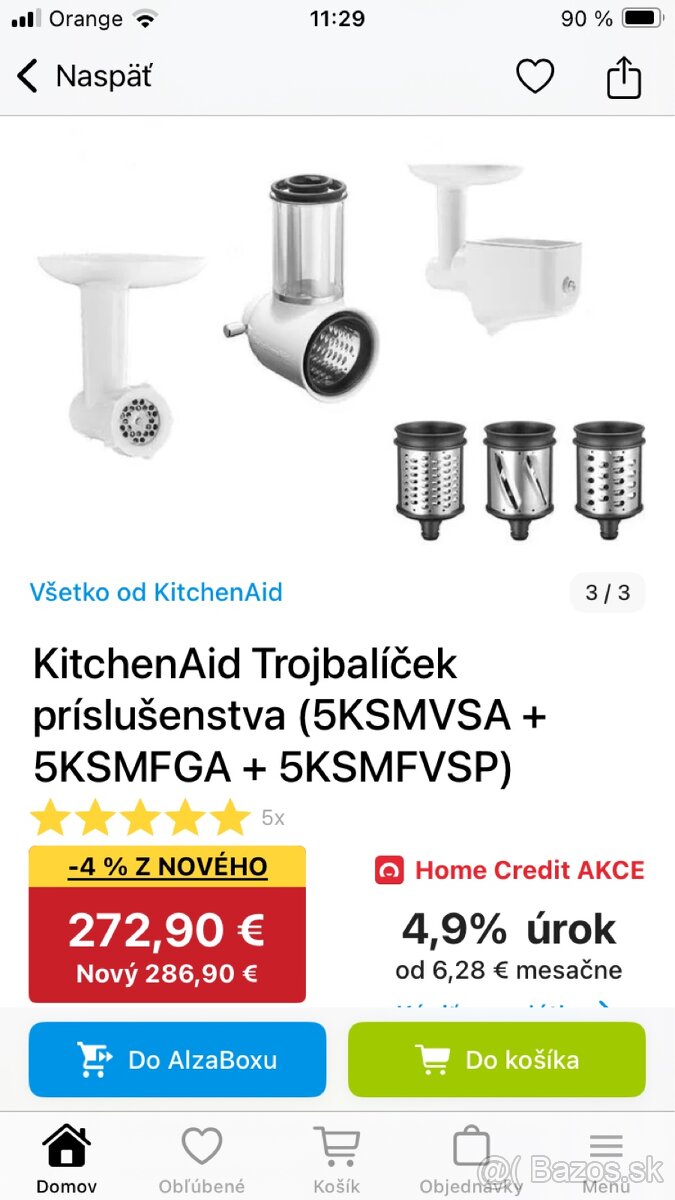 Kuchynsky robot Kitchen Aid Artisan 125 - 7
