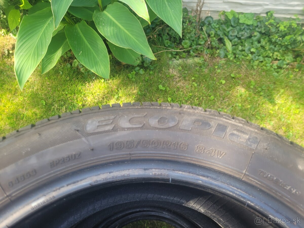 Predám letné pneumatiky BRIDGESTONE 195/50 R16 - 7
