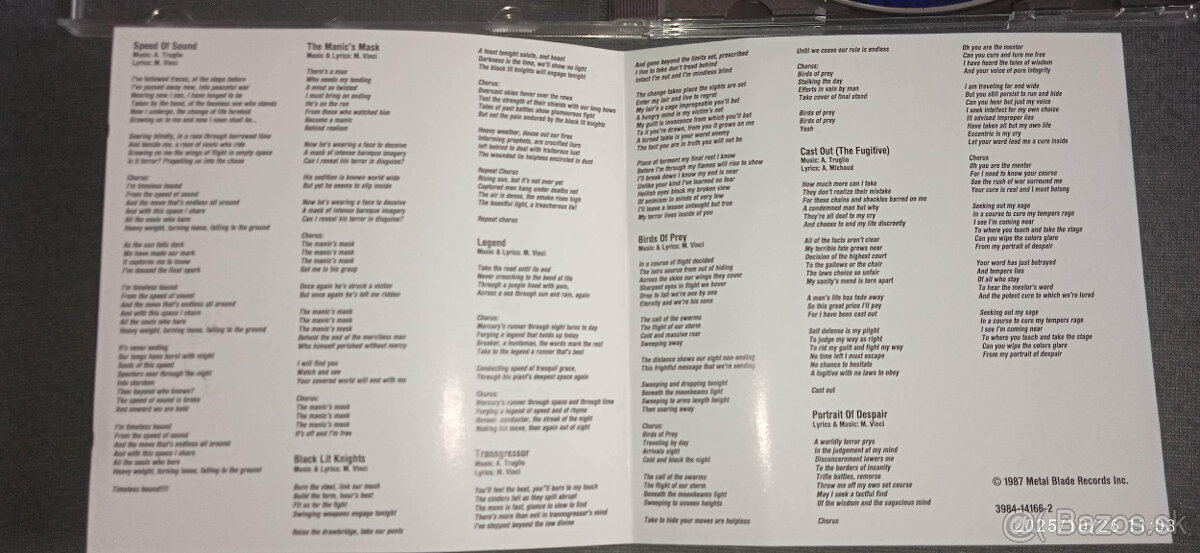 CD Liege Lord – Burn To My Touch 1987 - 7