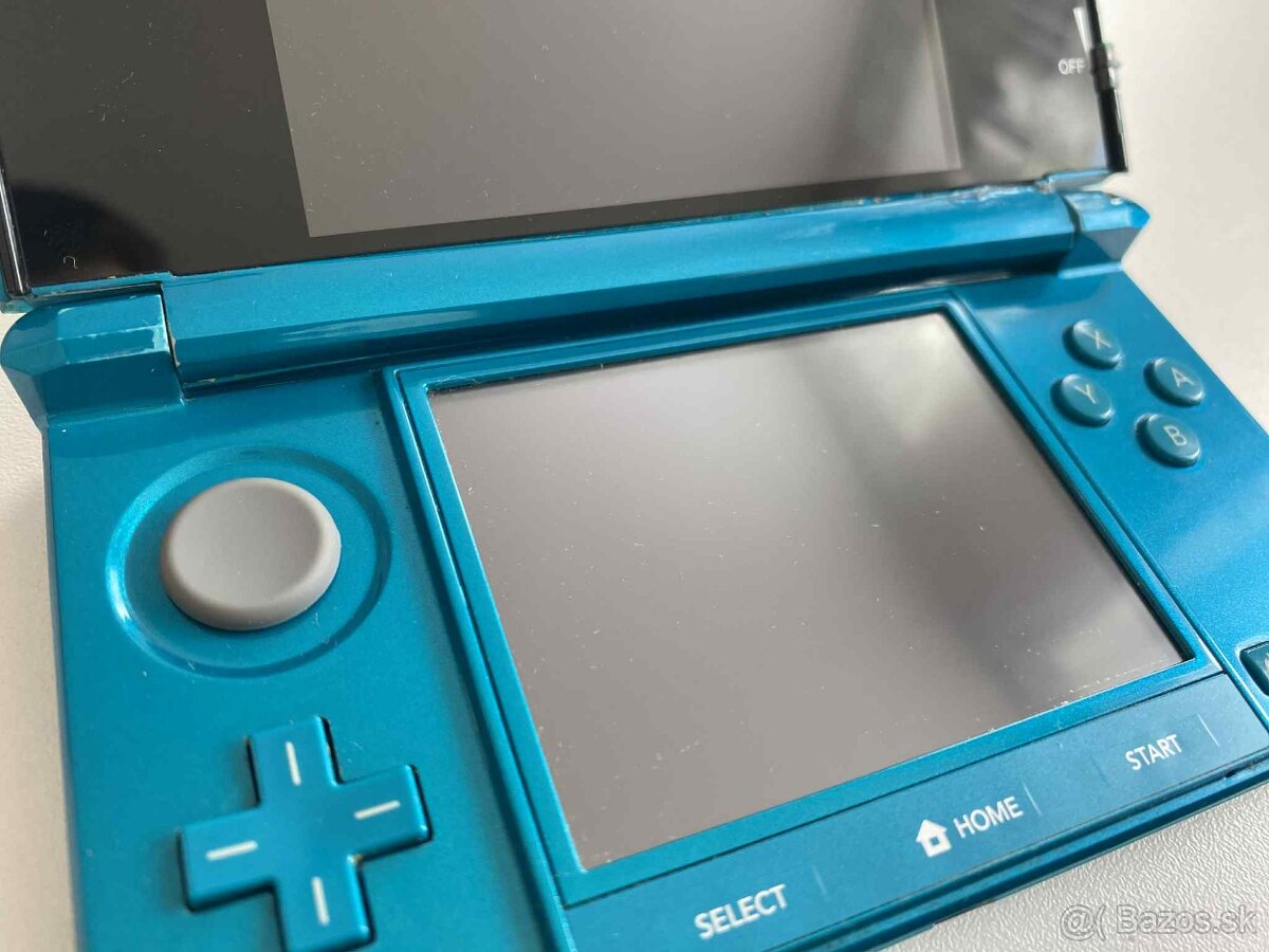 Nintendo 3DS Aqua Blue + 64gb - 7