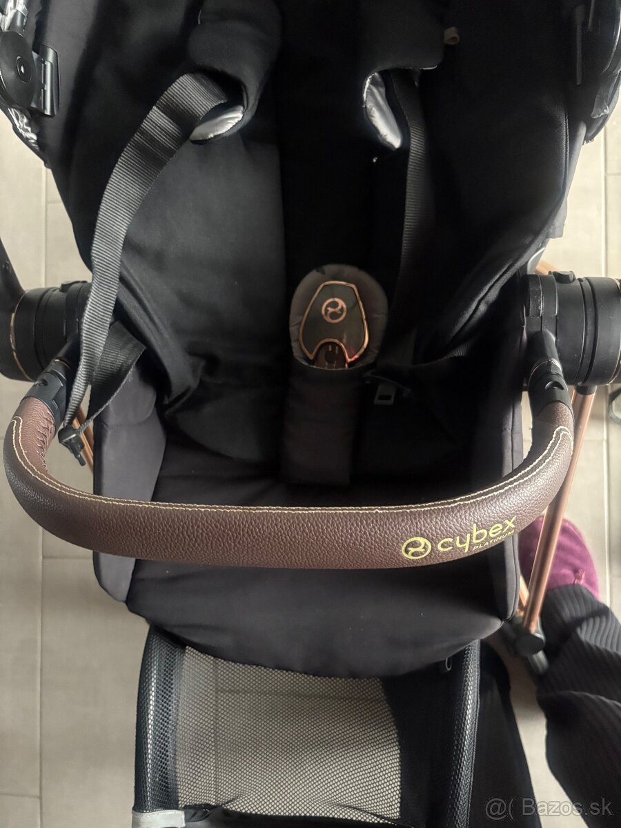 Predám kočík Cybex Mios Rosegold Deep black - 7