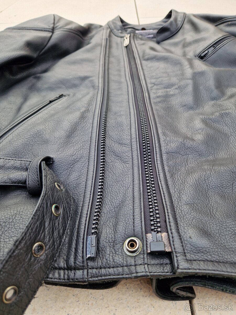 Pánská kožená moto bunda iXS velikost 66 (3XL) - 7