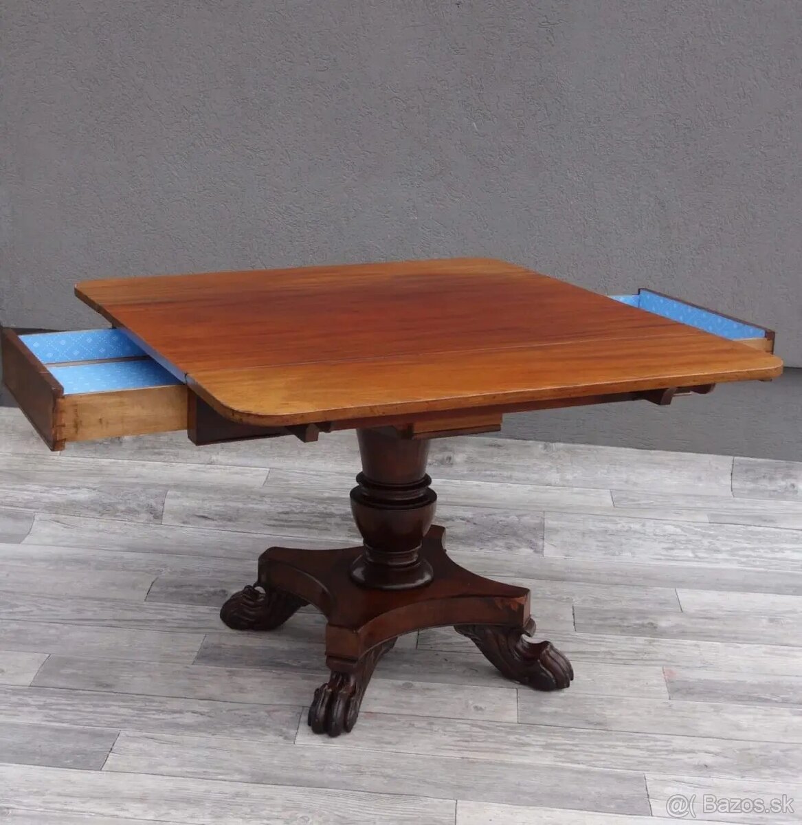 Stôl starožitný – rozkladací. - 7
