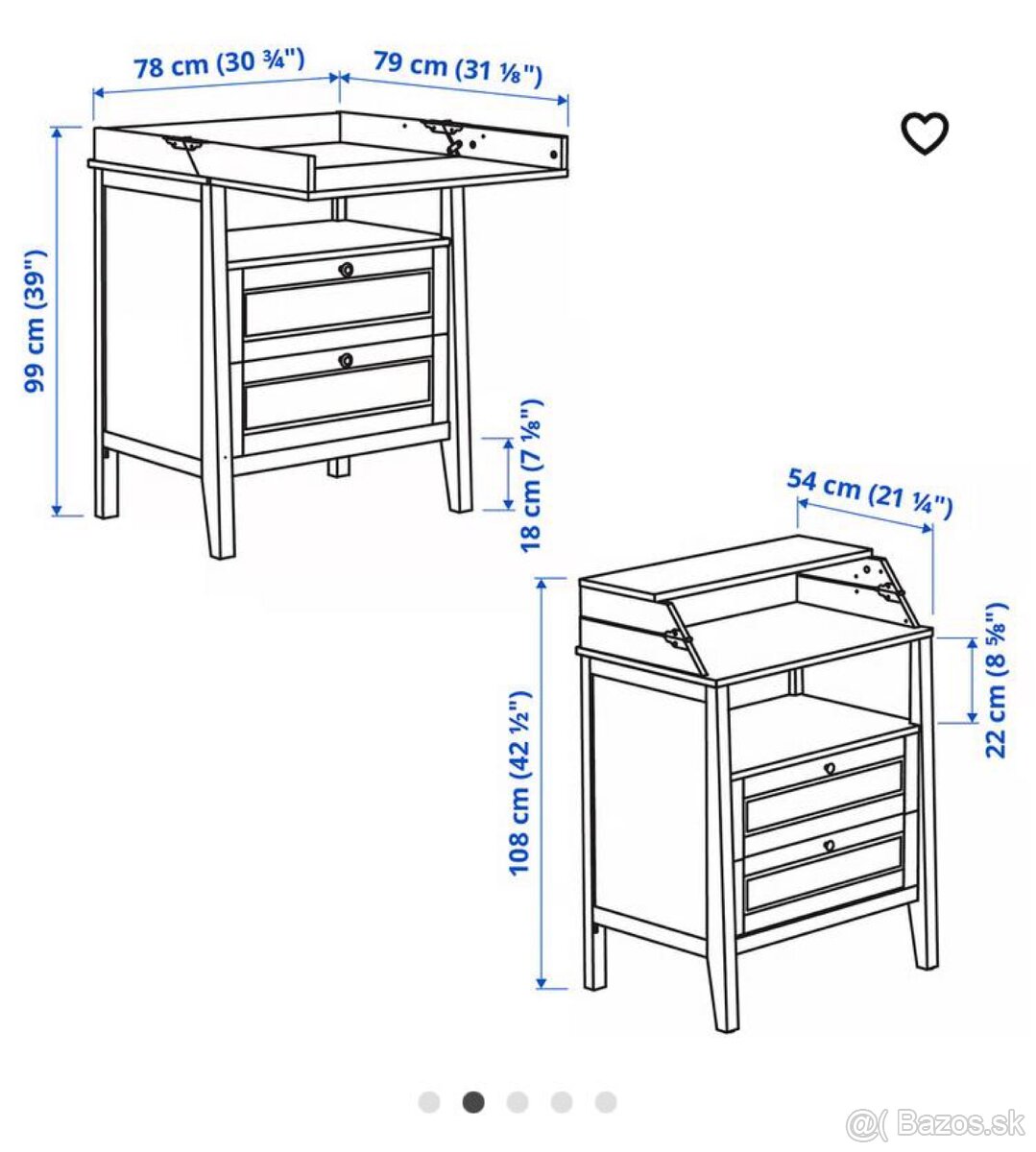 Prebaľovacia komoda SUNDVIK IKEA - 7