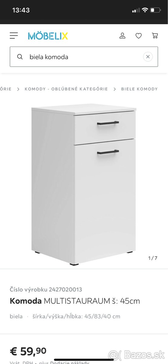 biela komoda - 7