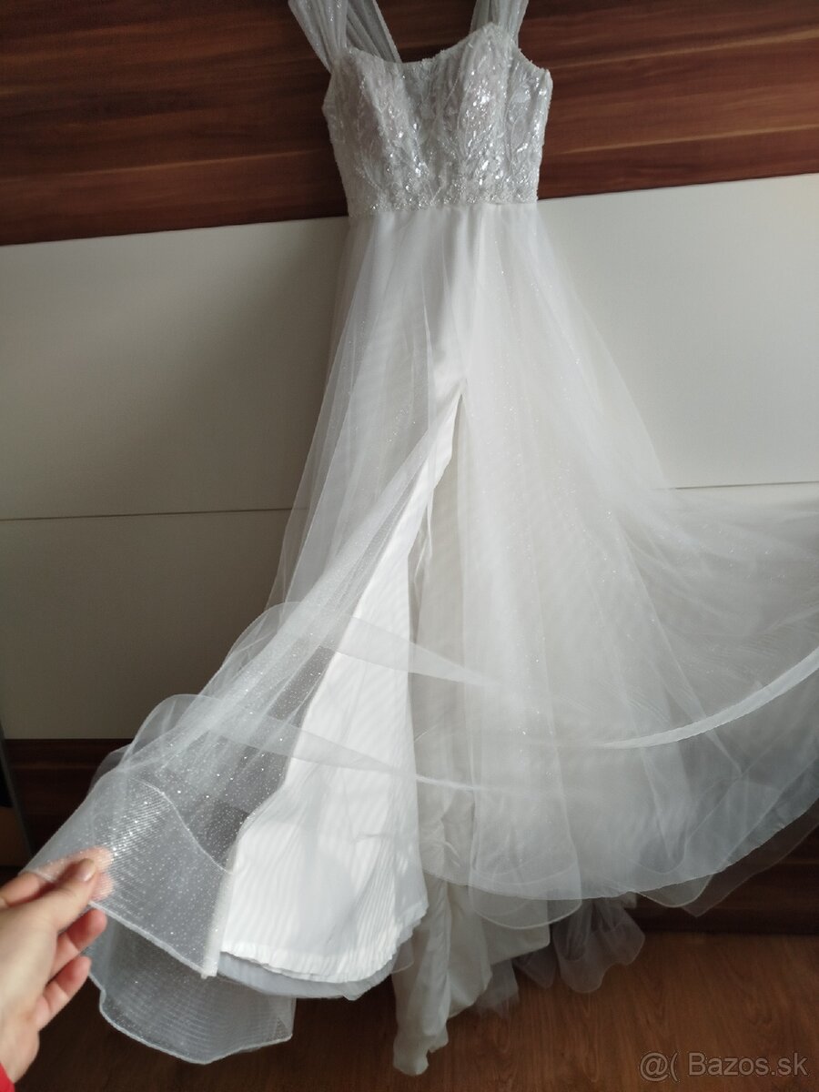 Svadobné šaty vel. 40 - 7