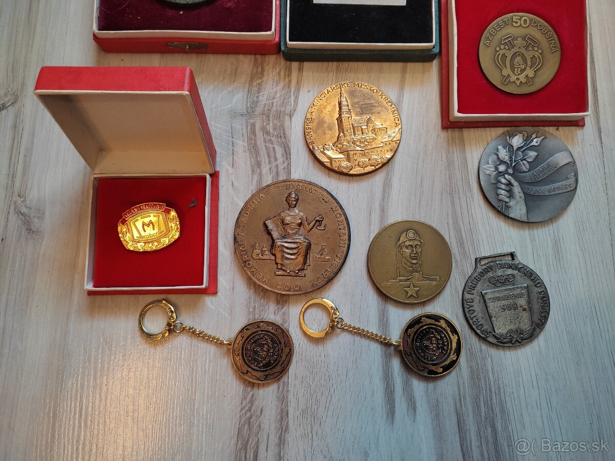 15 ks banícke odznaky vyznamenania medaile - 7