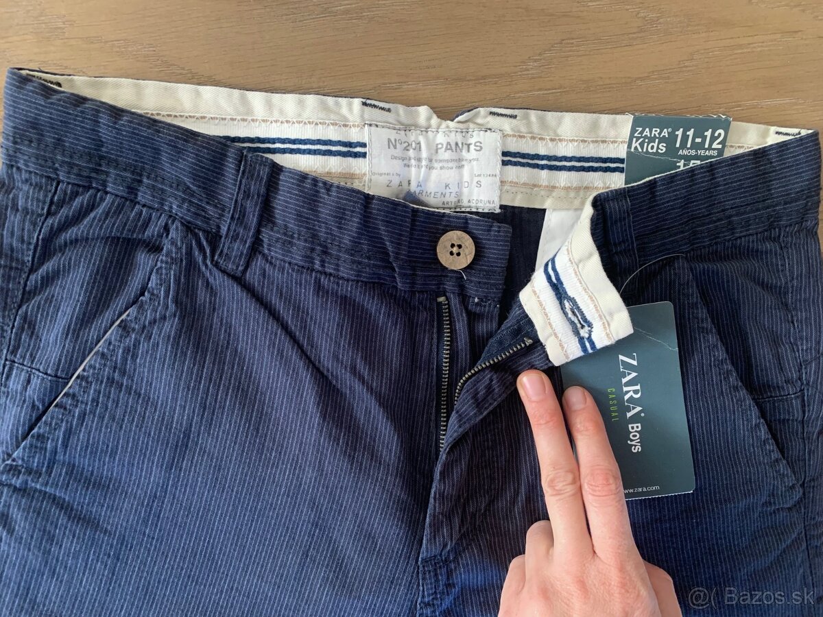Nohavice chlapčenské NOVÉ, 11-12r., veľkosť 152, ZARA - 7