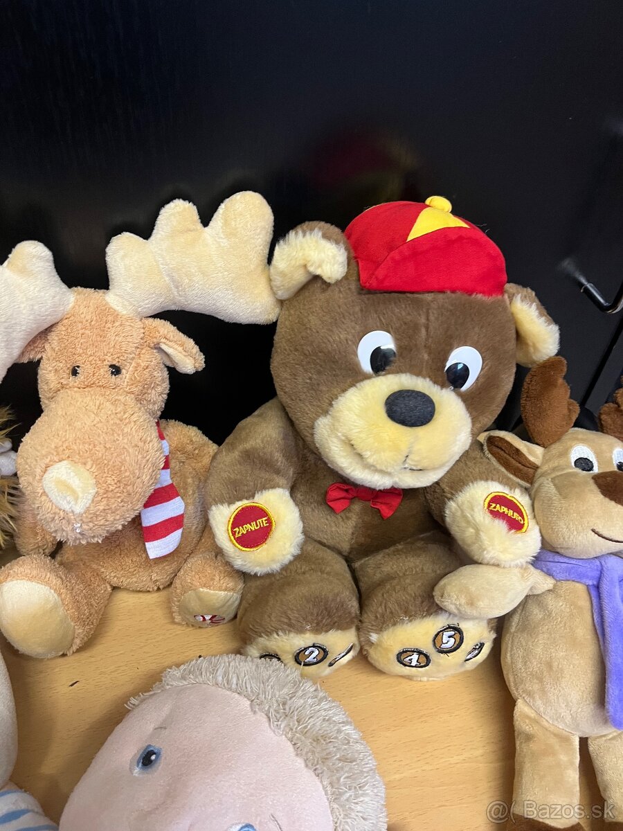 Plyšové postavičky-macko, sob, lev a iné - 7