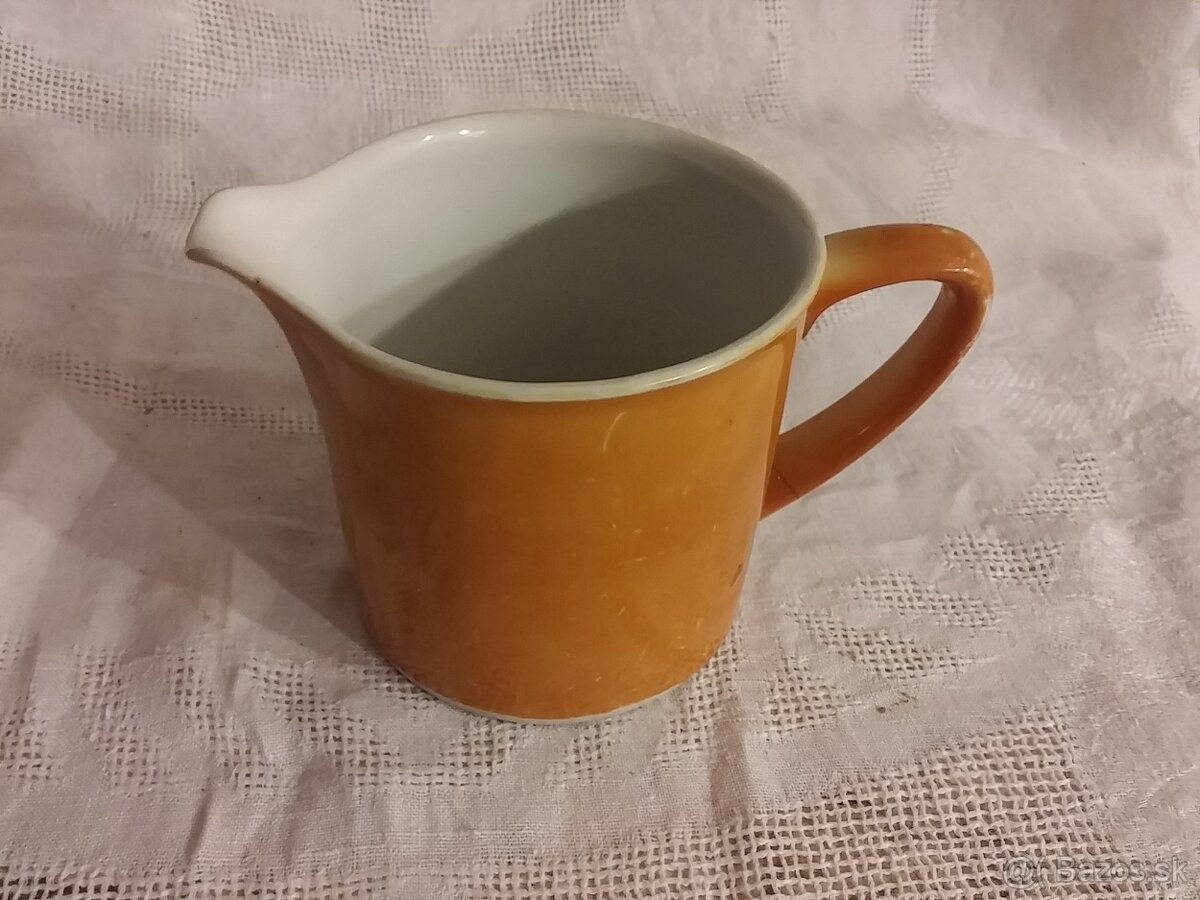 Stará hlinená glazovana nádoba , karafa - 7