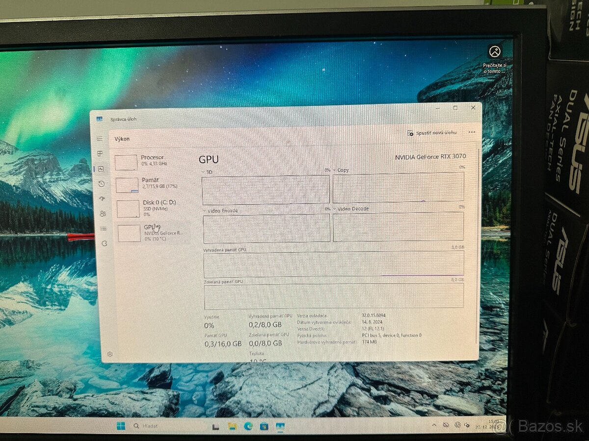 Ryzen 9 5900x / RTX 3070/ 16GB RAM - 7