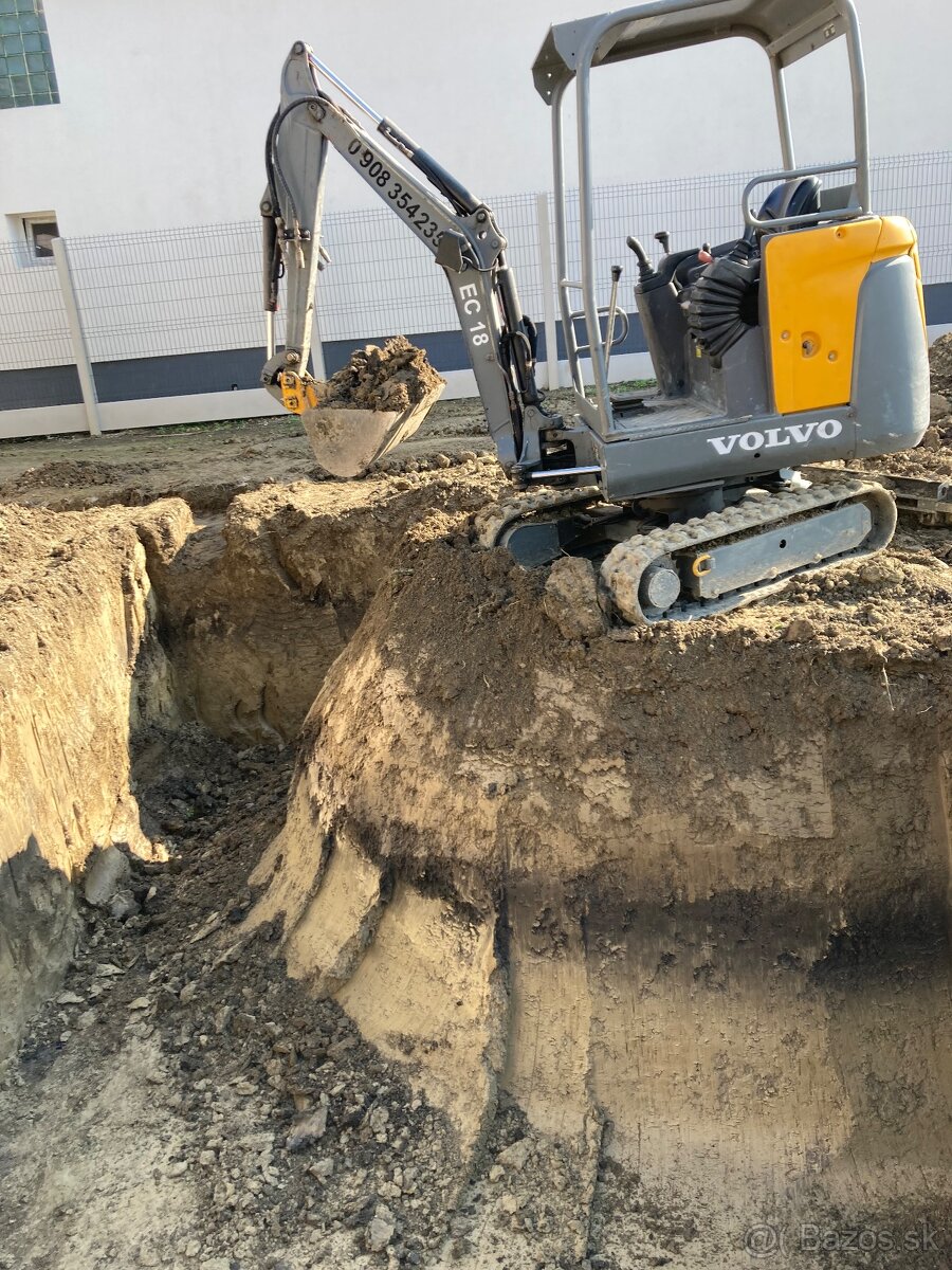 Výkopové práce minibagrom - 7