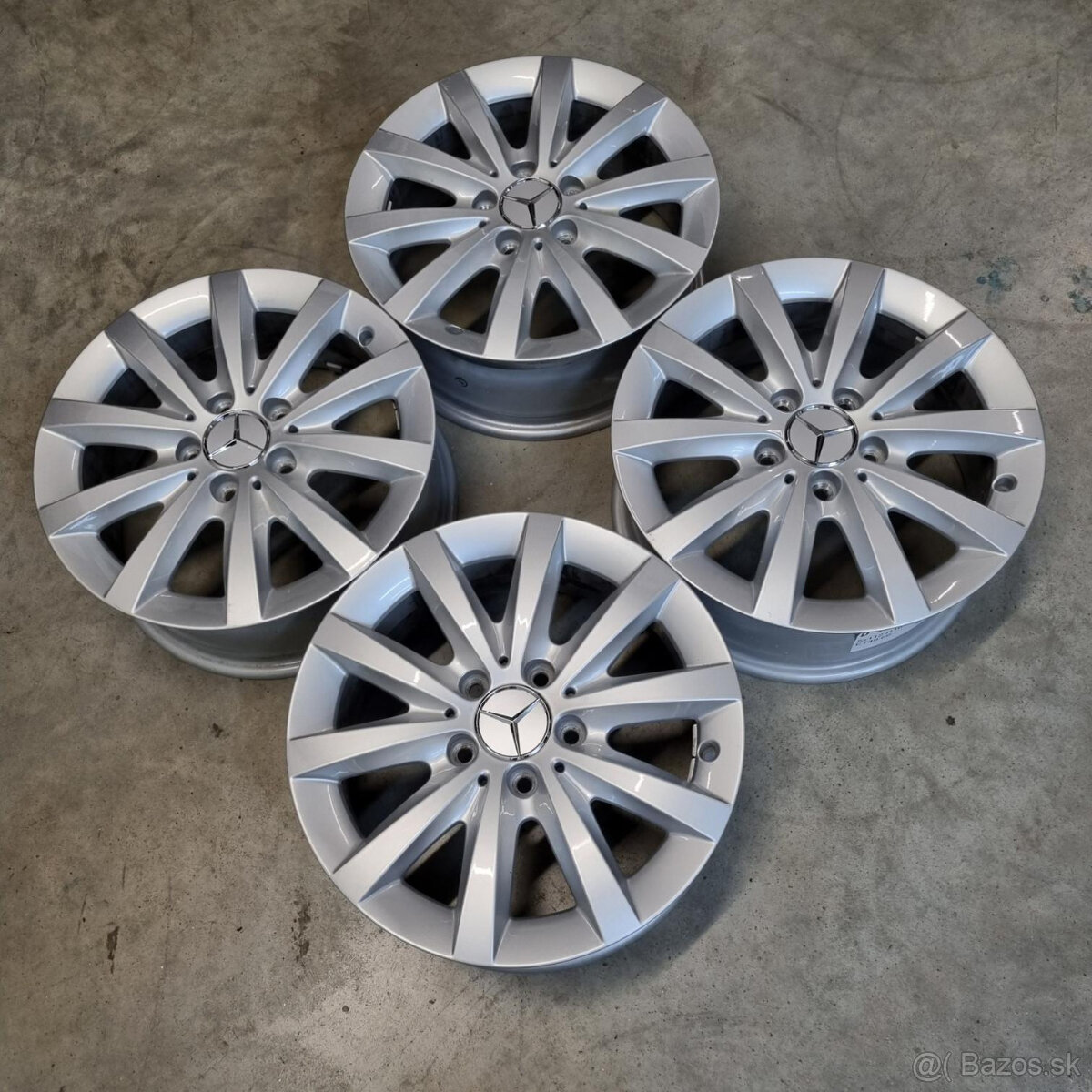 Hliníkové Mercedes disky 5x112 R16 6,5J ET49 - 7