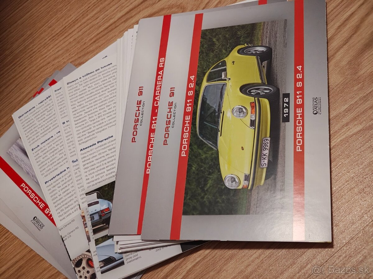 Porsche kolekcia Atlas - komplet 25ks, DVD, pohladnice, plag - 7