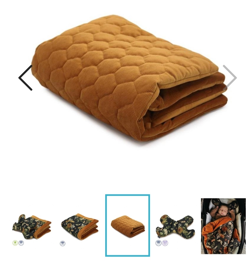 Zamatová sada do kočíka--motiv príroda - 7