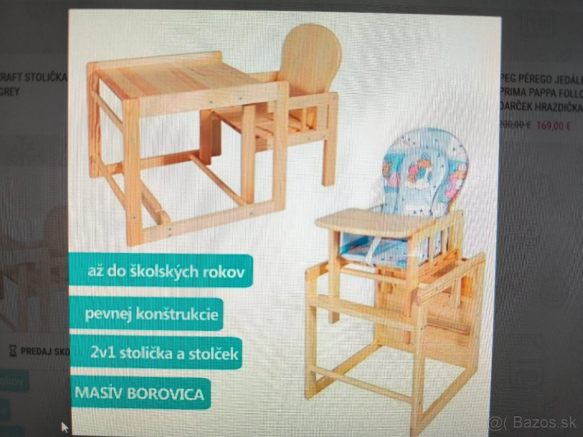 Stolček a stolička/vysoká stolička - 7