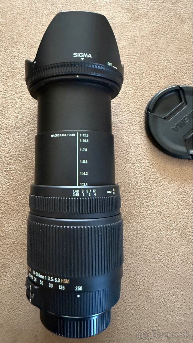 Predám Objektív SIGMA 18-250 - 7