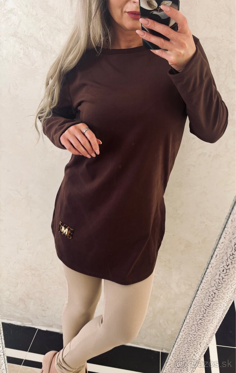 Damska jemnunka talianska tunika choco - 7