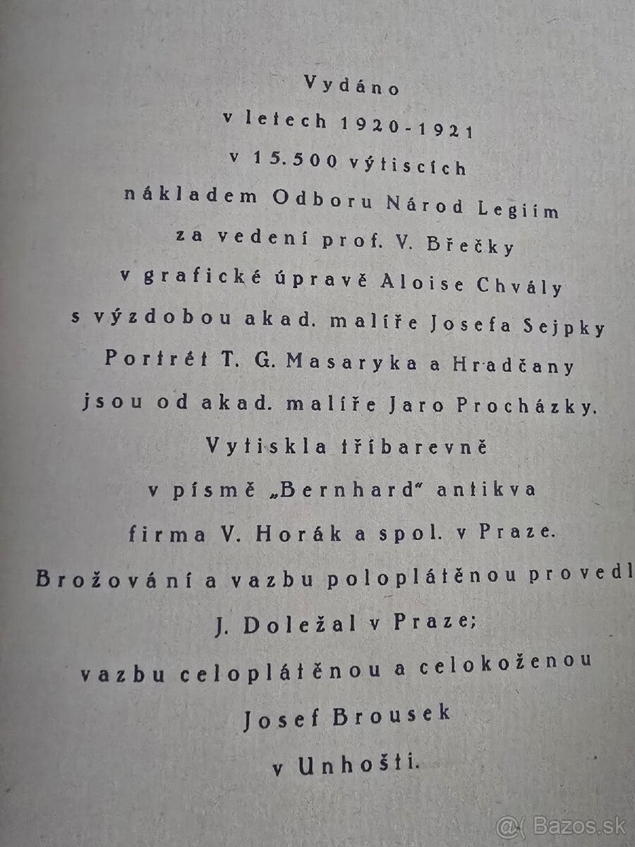 Kniha Národ legiím - 7