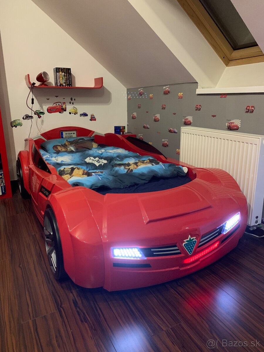 Detská postel auto s matracom - 7