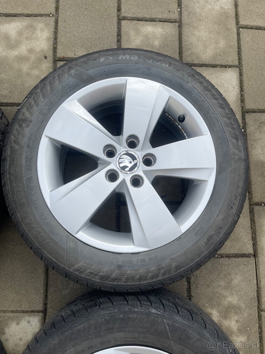 Alu disky 5x100 r15" Škoda Fabia,Kamiq,Scala - 7