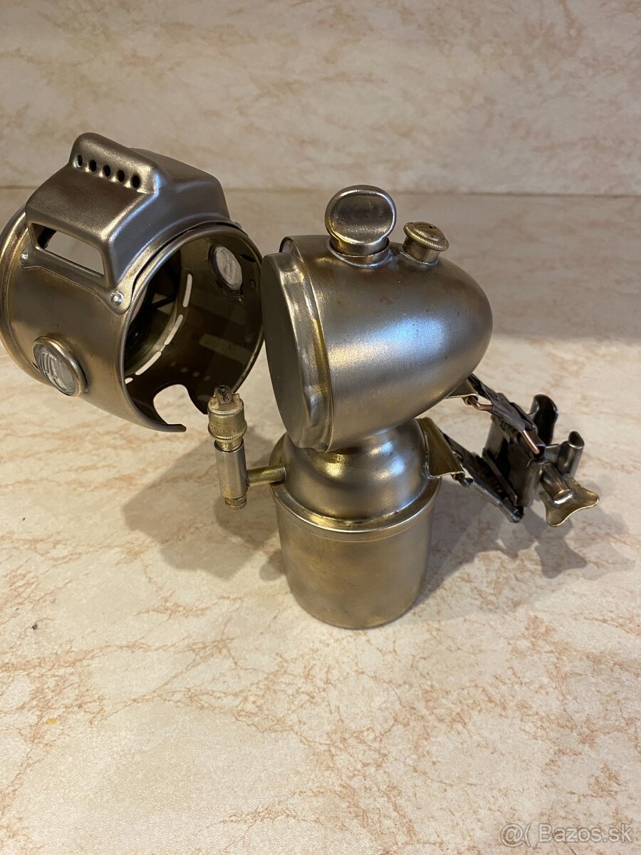 Karbidová lampa 3 na historický bicykel. - 7