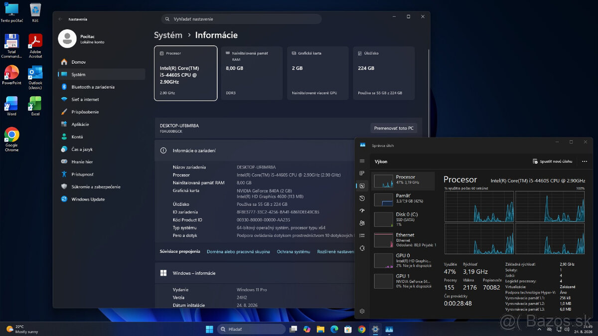 Predám AIO PC Lenovo B50-30 - 7