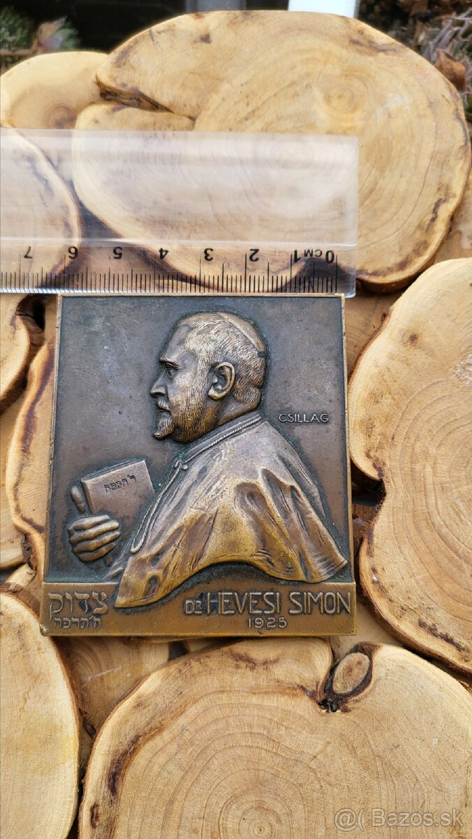 Judaika Rabin Dr. Hevesi Simon plaketa - 7