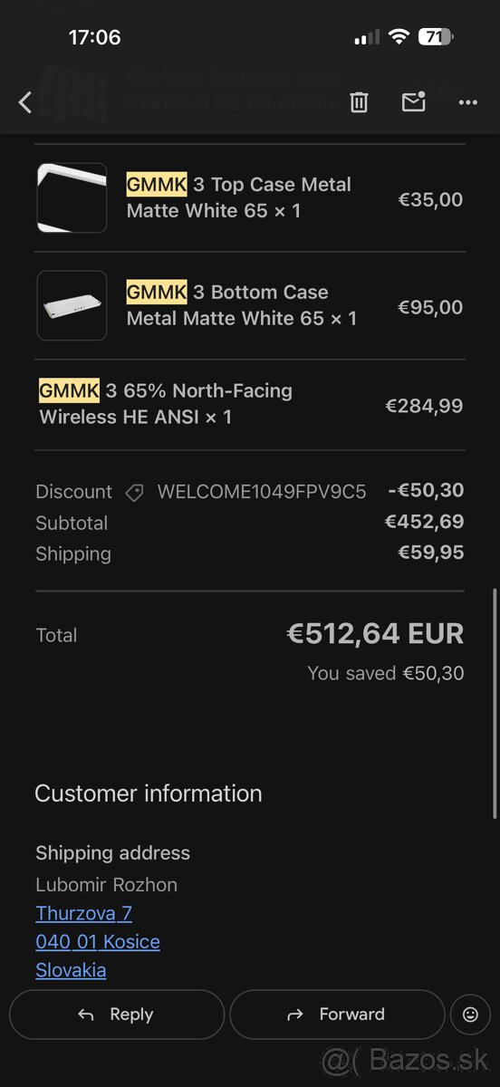 GMMK 3 HE custom mechanicka klavesnica - 7