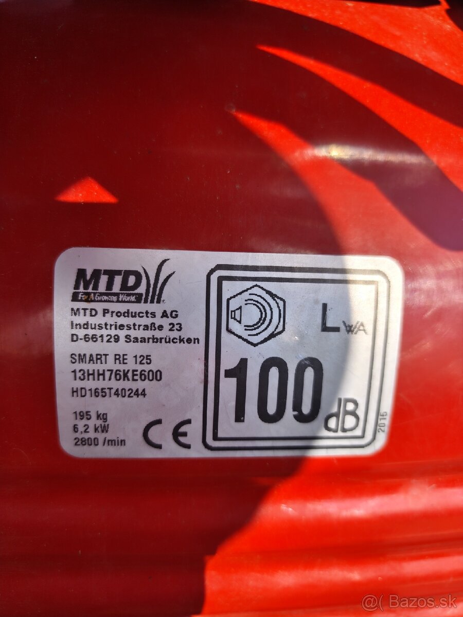 MTD SMART RE 125 - 7