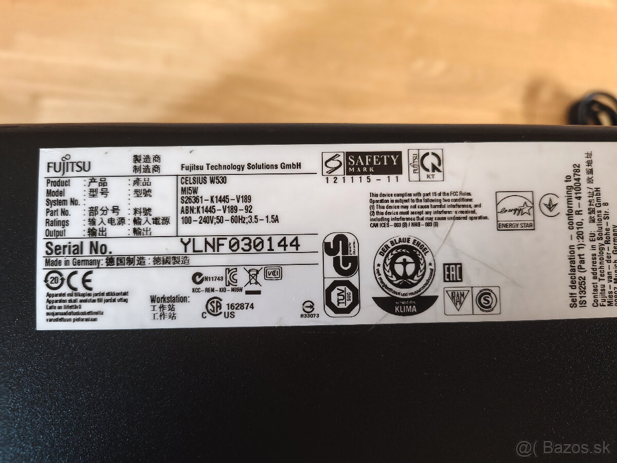 Pracovná stanica Fujitsu Celsius W530 - Xeon E3-1245 v3 - 7