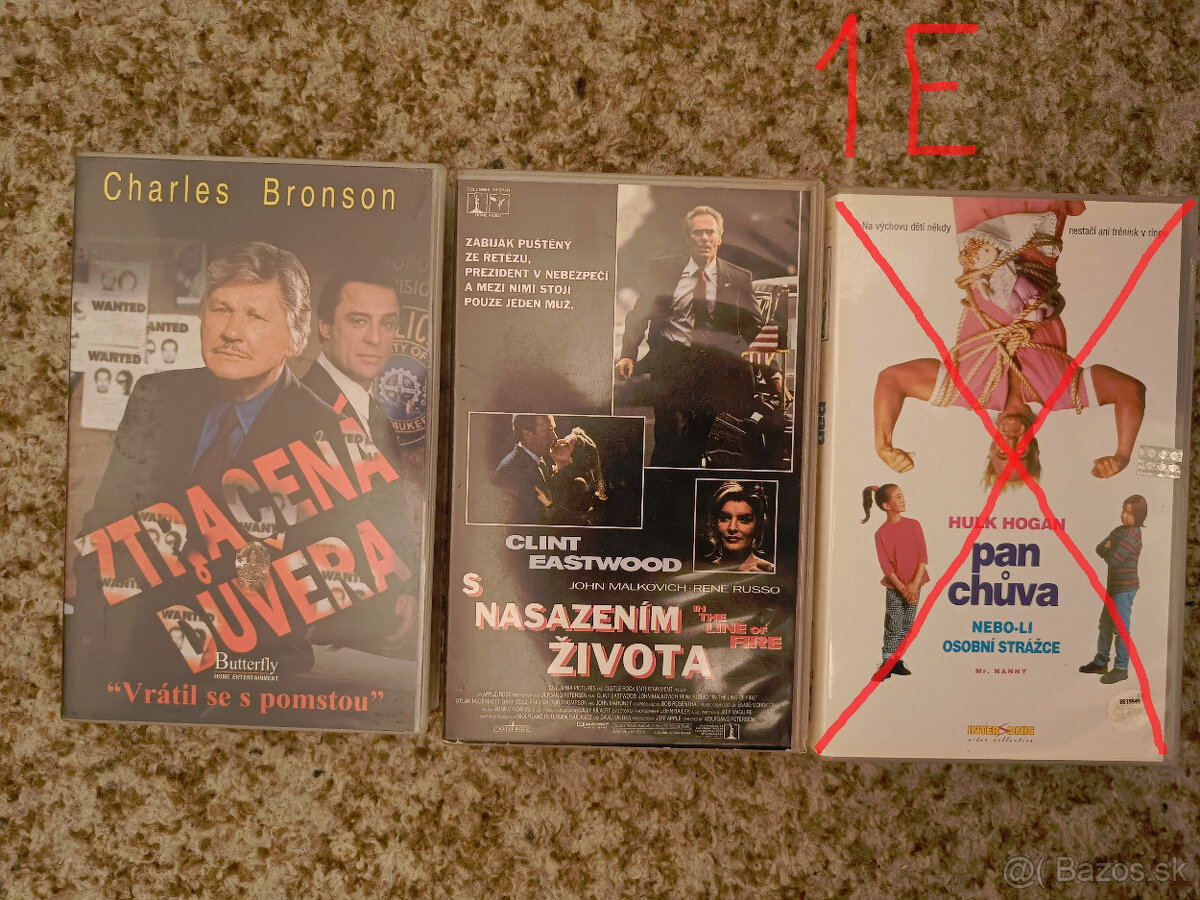 1 euro/kus - VHS videokazety originálne český dabing - 7